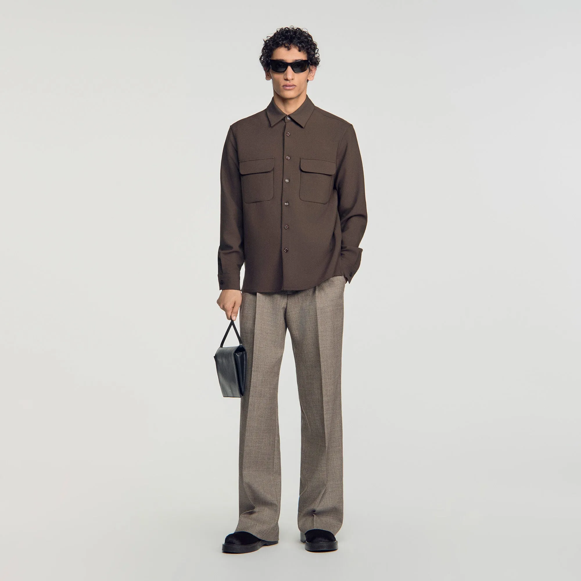 Chemise à poches plaquées