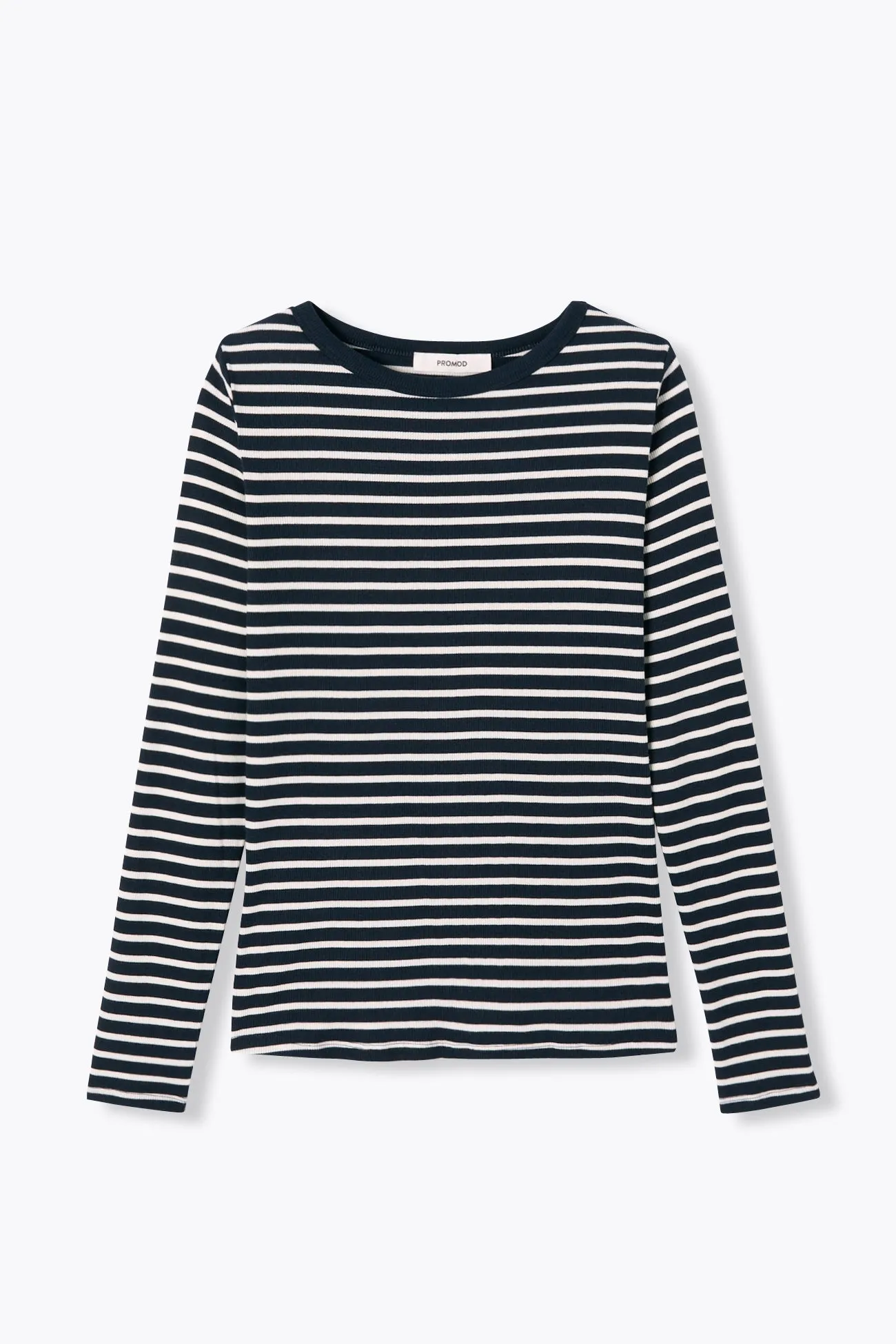 T-shirt côtelé marinière