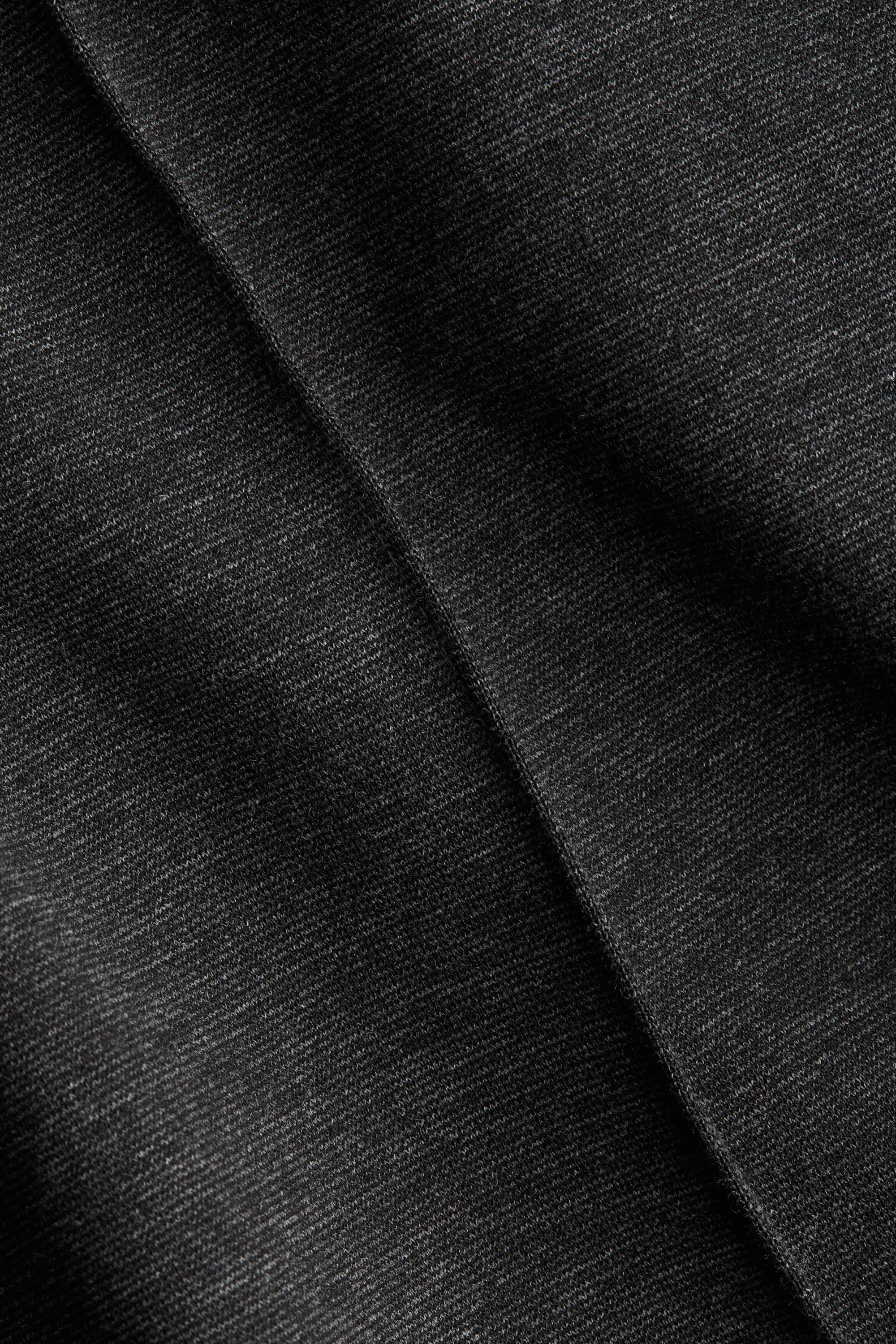 Top cintré en jersey romanite - Gris foncé chiné