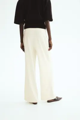 Pantalon en jersey romanite - Crème — photo 3