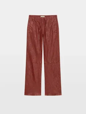 Pantalon Pocha Cuir Froissé — photo 4