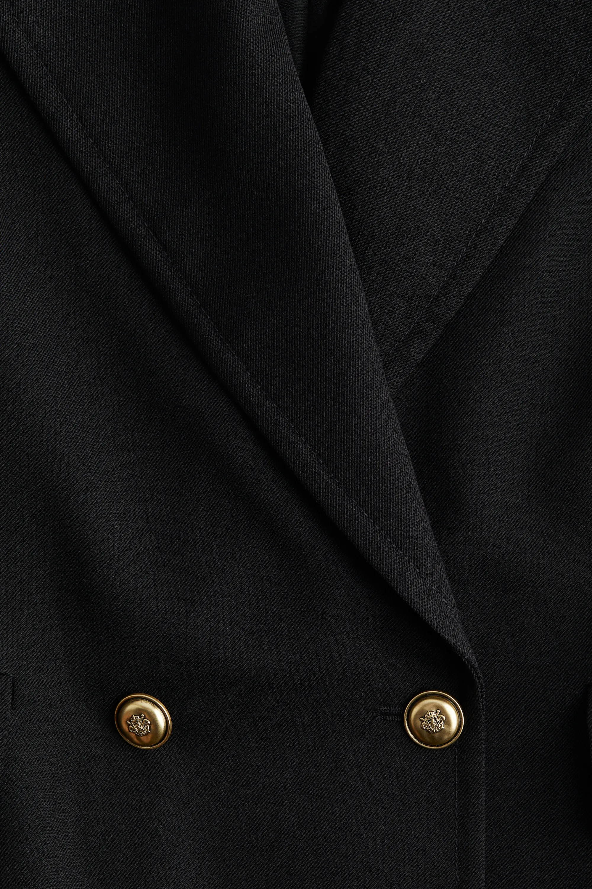 Blazer à fermeture croisée - Noir