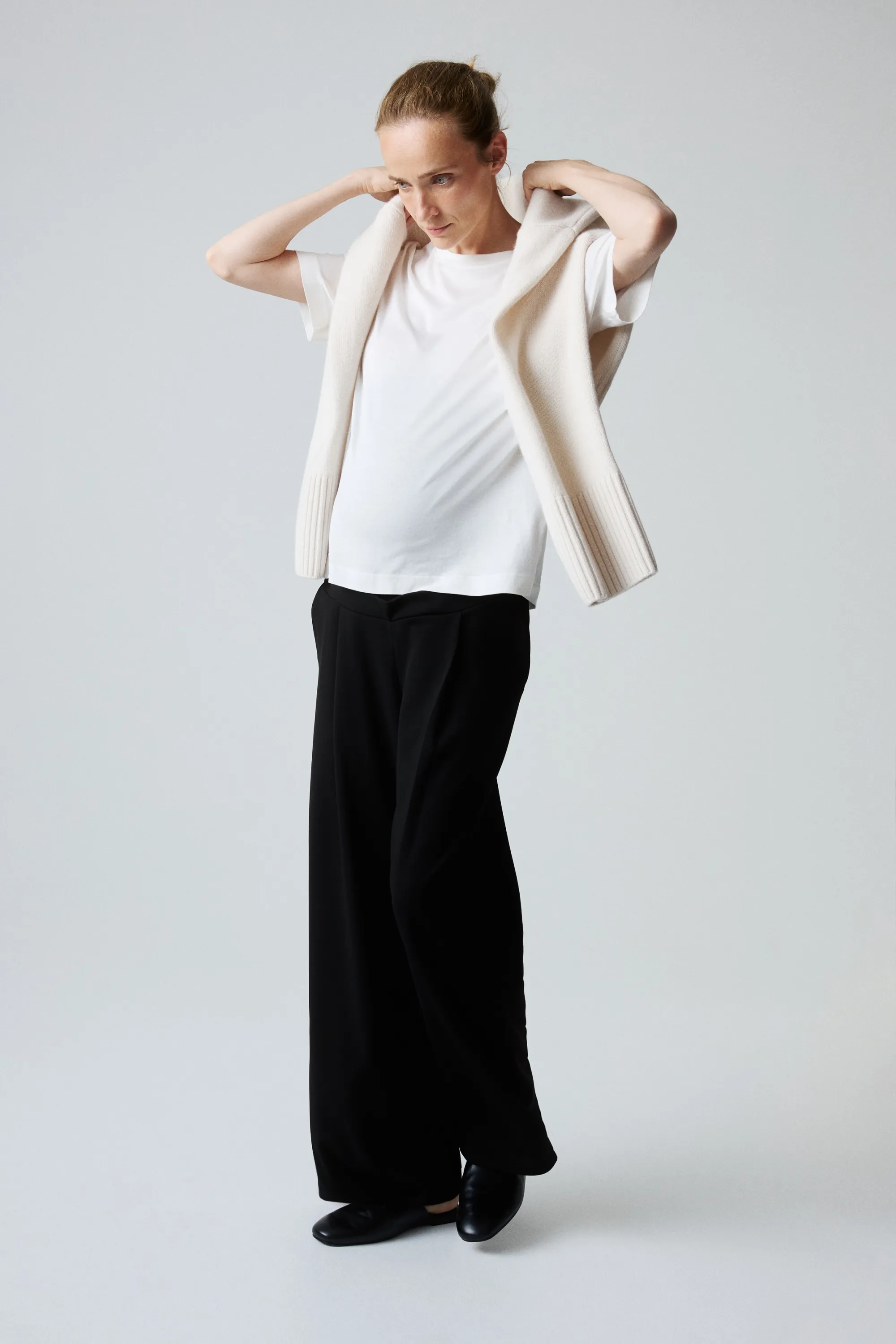 MAMA Pantalon large - Noir