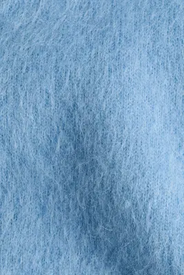 Pull oversize en mohair mélangé - Bleu clair — photo 5