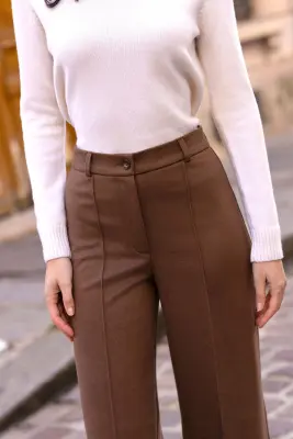 Nala Pants - Brown fishbone — photo 4