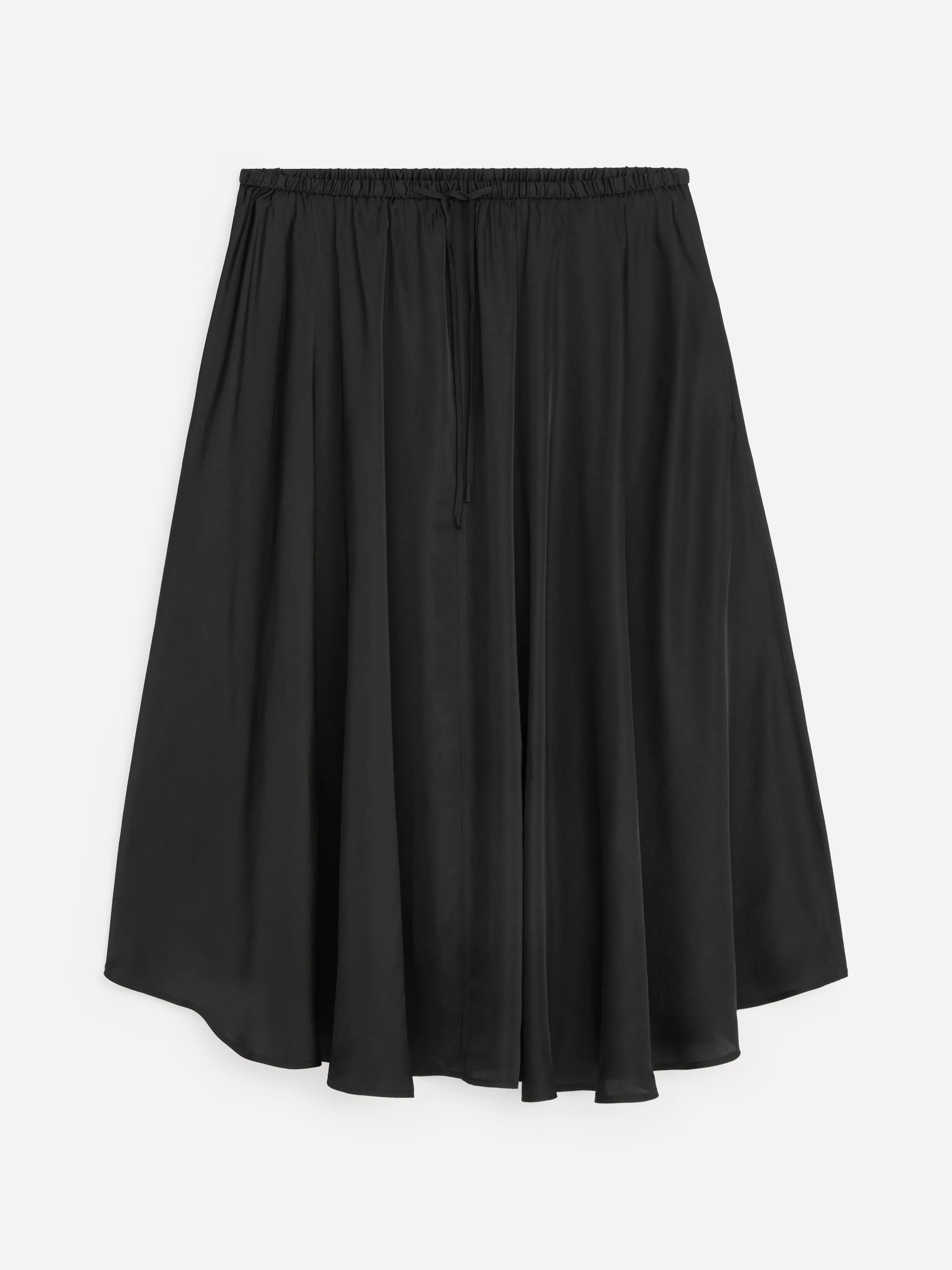 Jupe large avec cordon de serrage - Noir