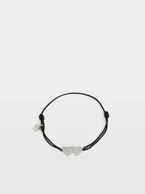 Bracelet Zadig Link Heart Strass — photo 1