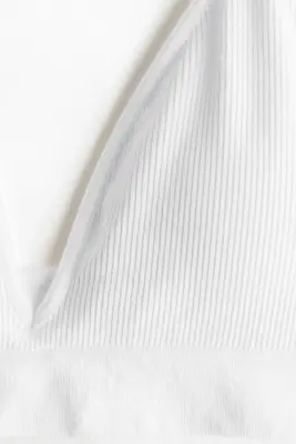 Soutien-gorge souple et paddé Seamless - Blanc — photo 3
