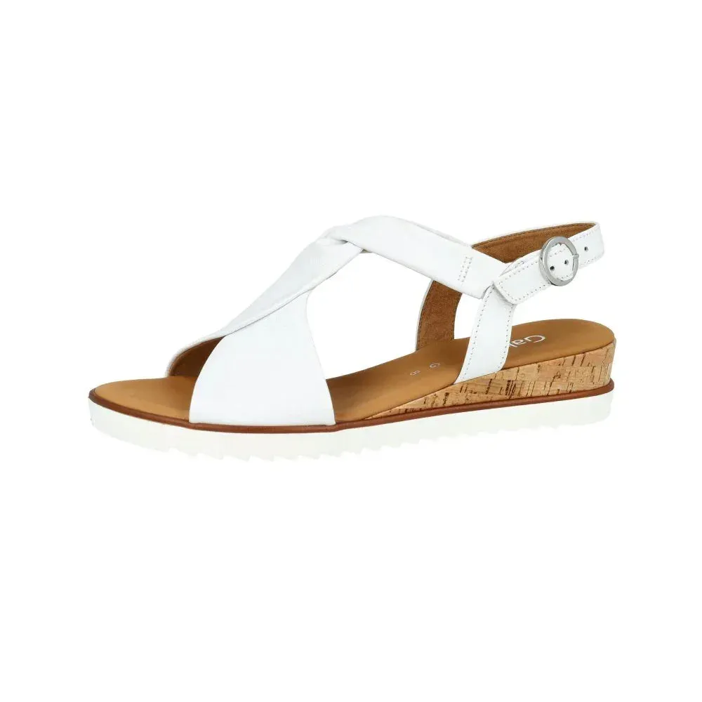 Sandales Gabor 62.751.50 Blanches - Lacets Grande Pointure Femme