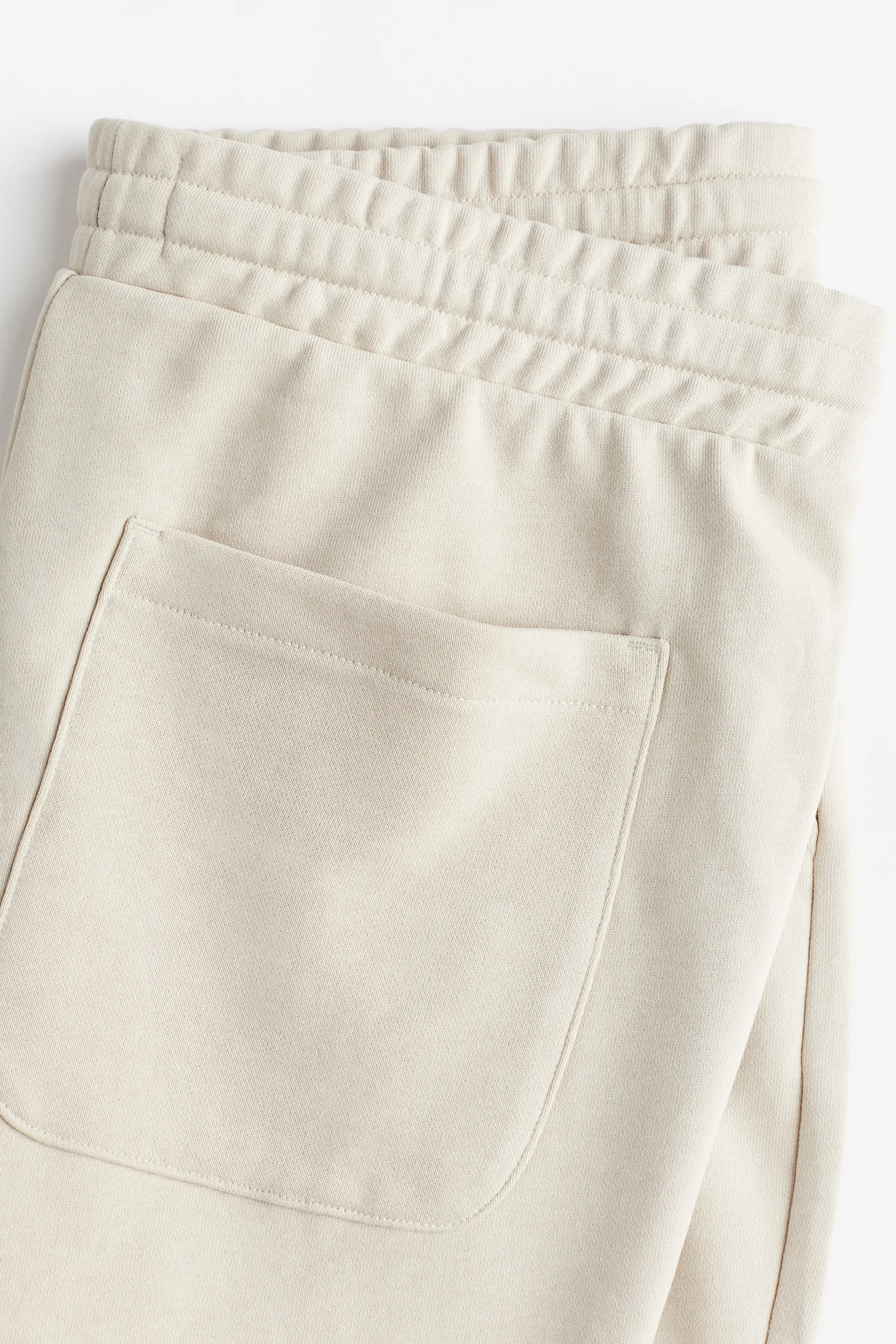 Short Regular Fit en molleton - Beige clair