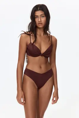 Cheeky Bikini bottoms - Marron foncé — photo 3