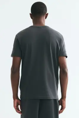 T-shirt Slim Fit - Gris foncé — photo 3