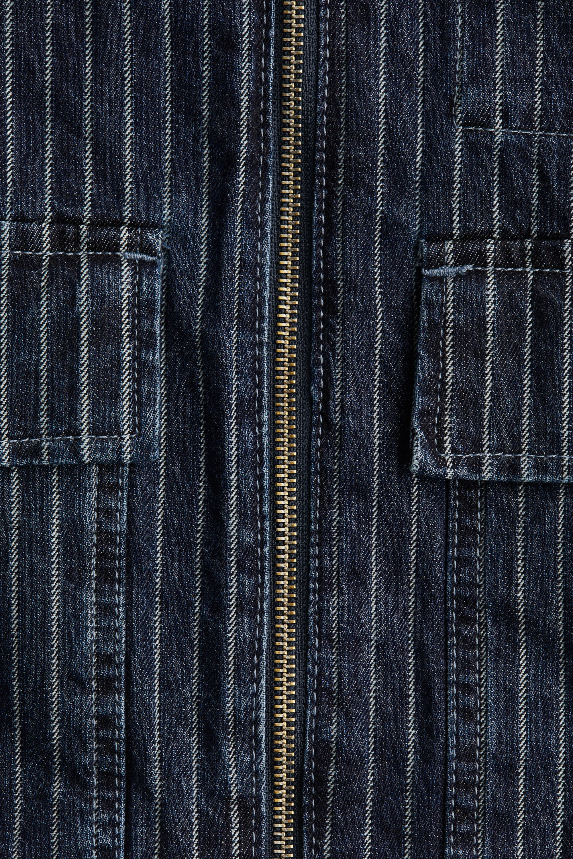 Veste en denim - Bleu denim foncé/rayé