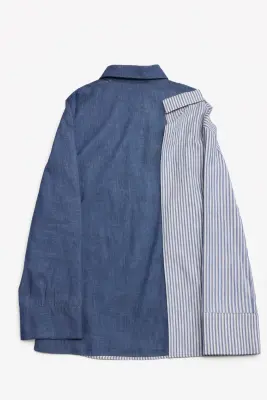 La Double Chemise Jean (Bicolore) — photo 5