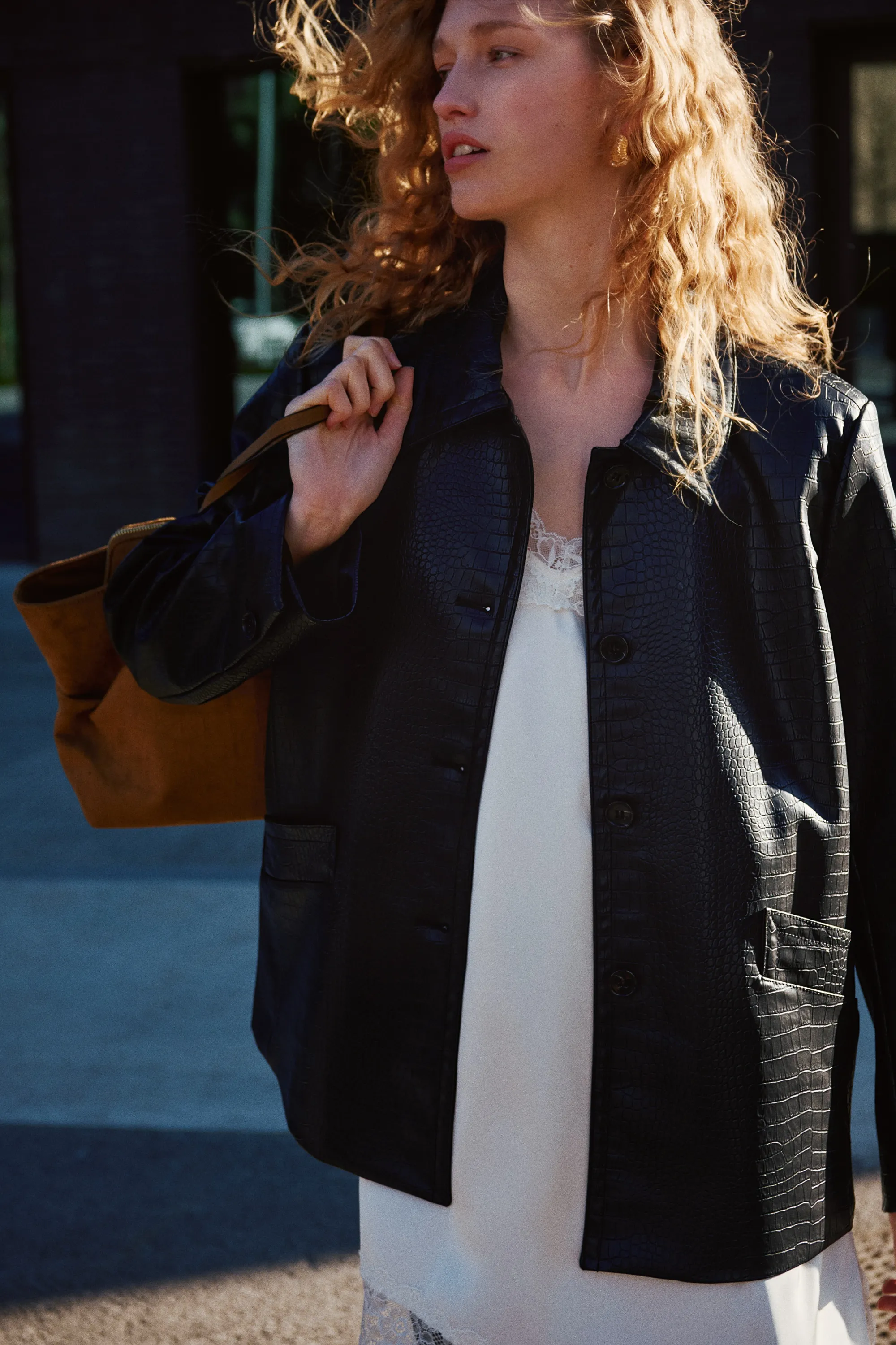Veste en tissu enduit - Noir