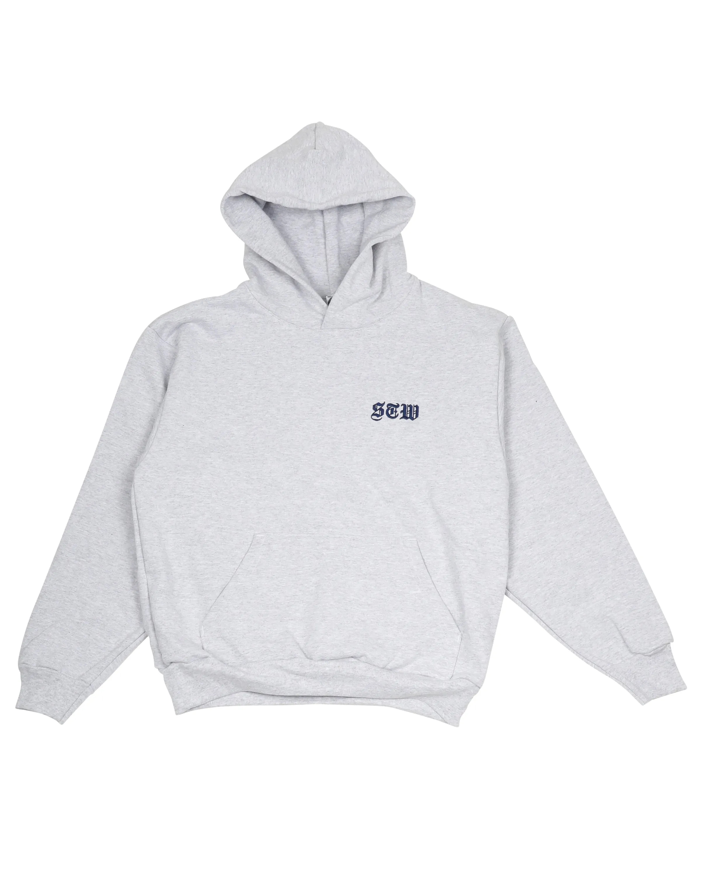 Hoodie Heather Grey STW Embroidered