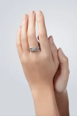 BAGUE FLORA - Argent 925 — photo 2
