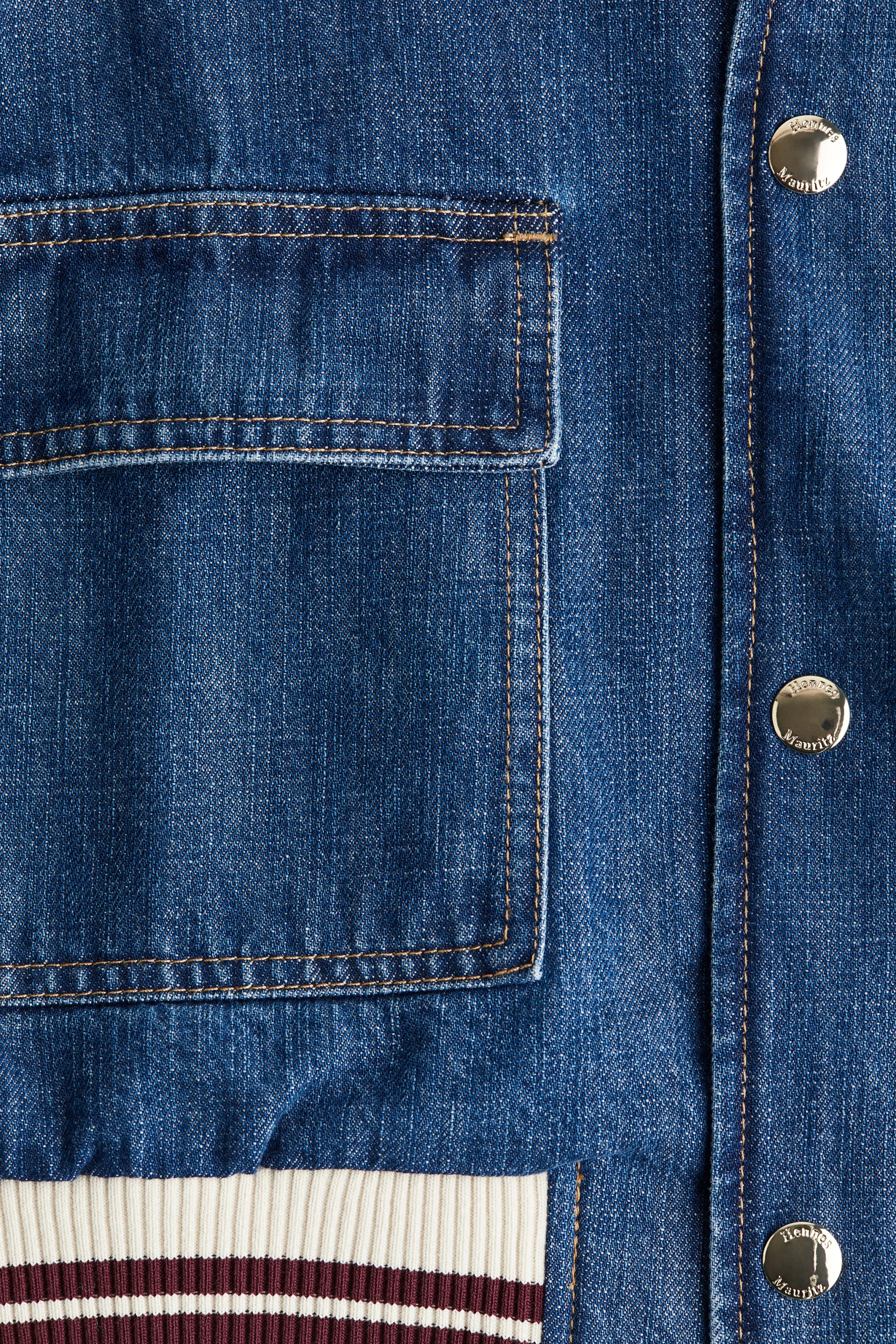 Bomber en denim - Bleu denim