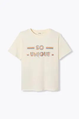 T-shirt à message "so unique" — photo 1