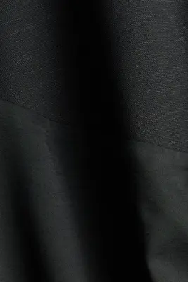 Jupe asymétrique bi-matière - Noir — photo 3