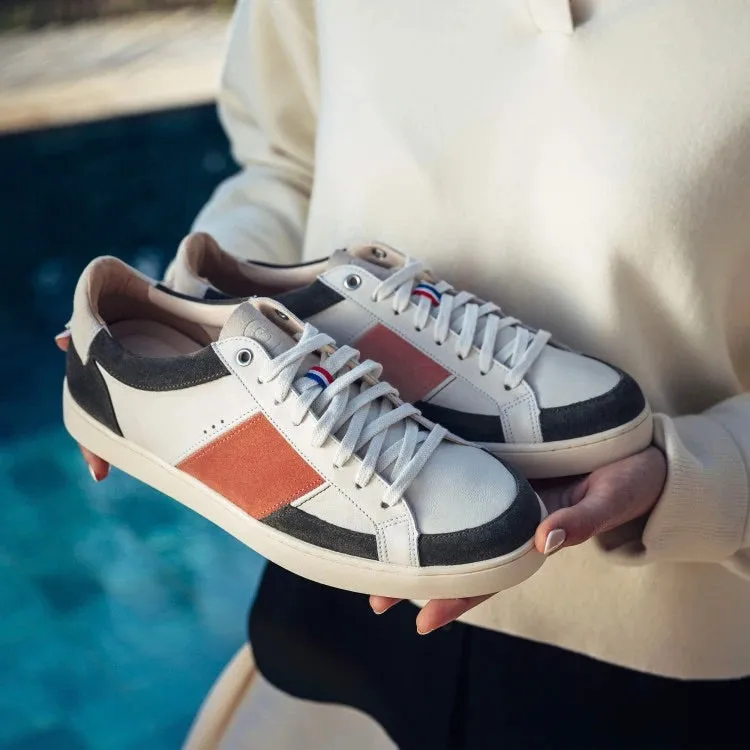 Baskets Hiba Crème Orange Kaki