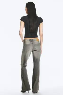 Jean bootcut ajusté taille basse Nova - Complex Grey – Gris moyen — photo 4