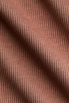 Débardeur côtelé Cooling Slim Fit - Brun rouille — photo 4
