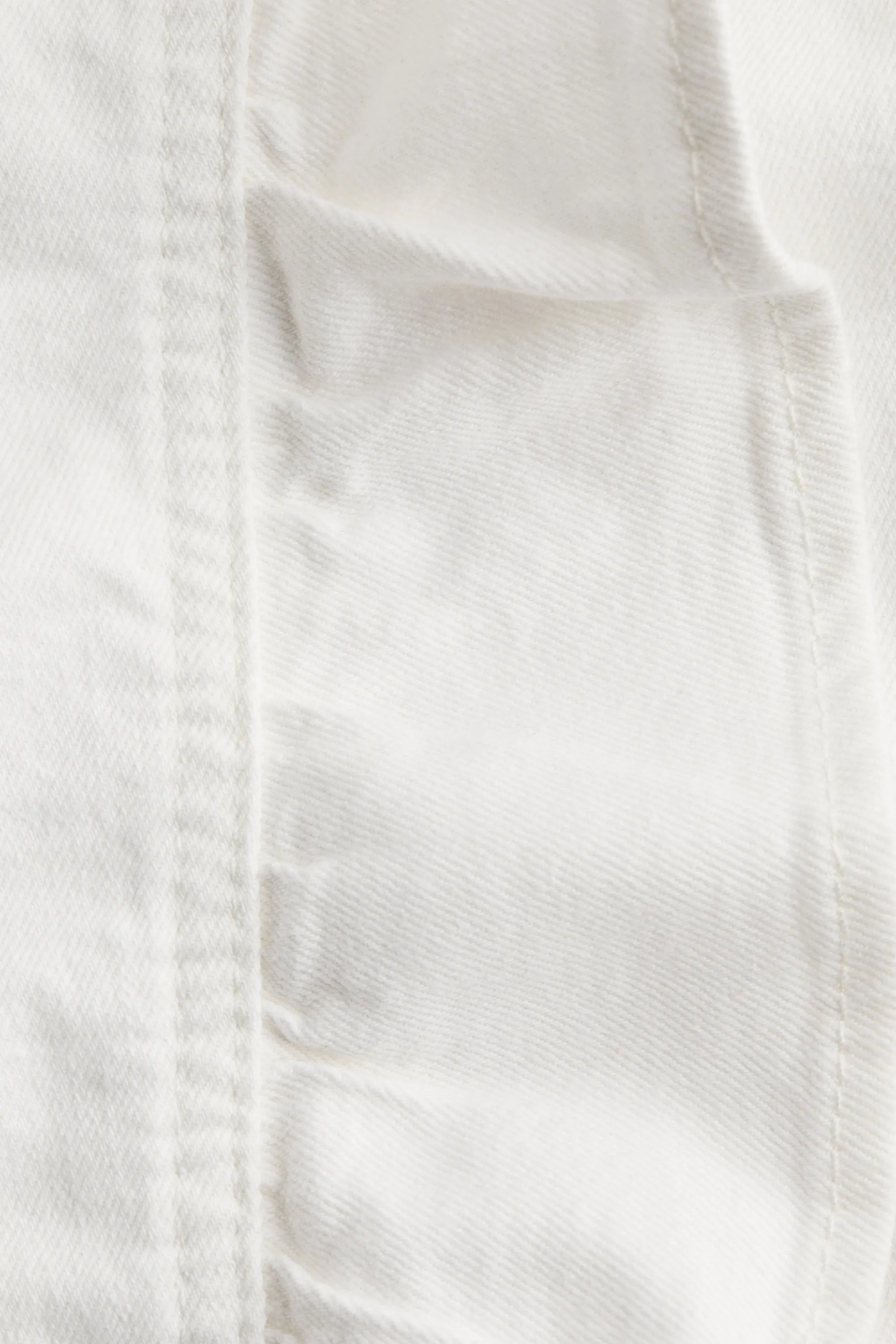 Veste volantée en denim - Blanc
