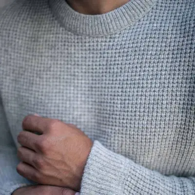 Pull origine gris clair — photo 3
