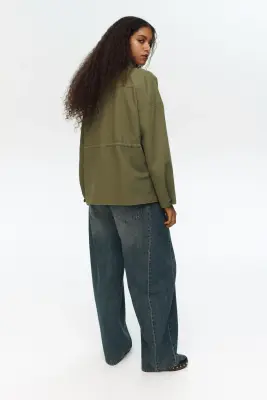 Veste en twill - Vert kaki — photo 4