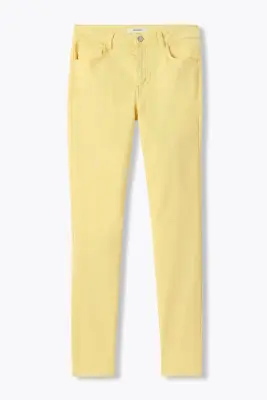 Pantalon slim en toile Femme