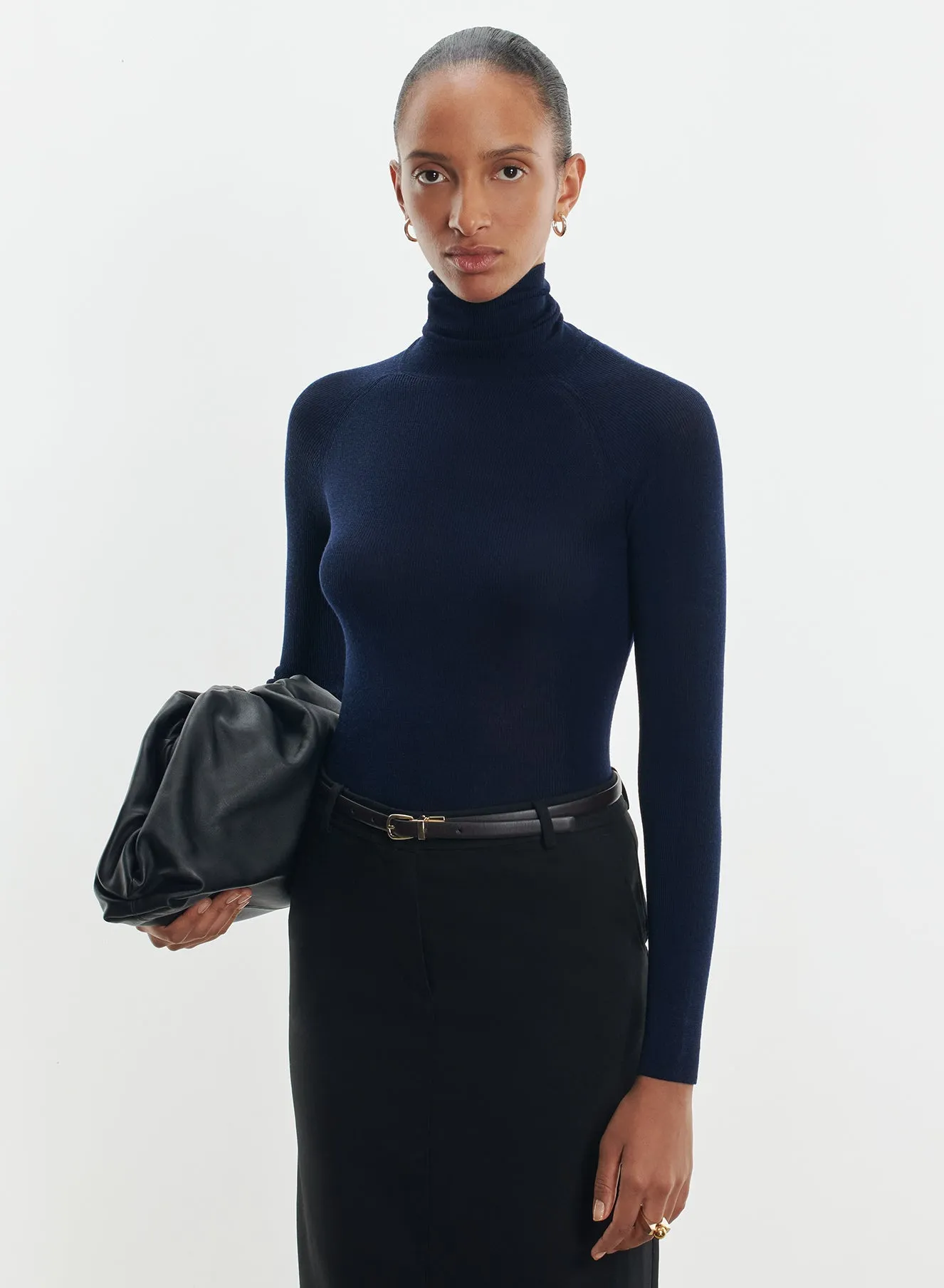 Pull en laine mérinos et soie