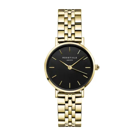 Montre Rosefield Small Edit Noir Or 26BSG-268