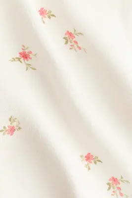 Top sans manches en viscose - Blanc/fleuri — photo 4