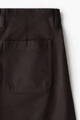 Chino Relaxed Fit à jambes barrel - Marron foncé — photo 3