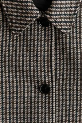 Manteau 3/4 - Gris foncé/carreaux — photo 5