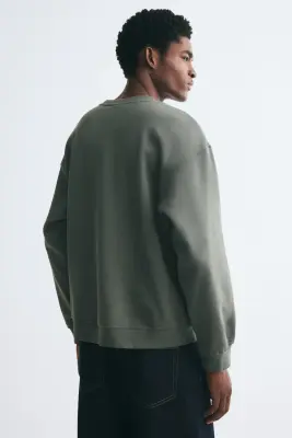 Sweat Loose Fit - Vert kaki foncé — photo 3