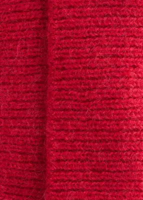 Bonnet en laine mélangée - Rouge — photo 1