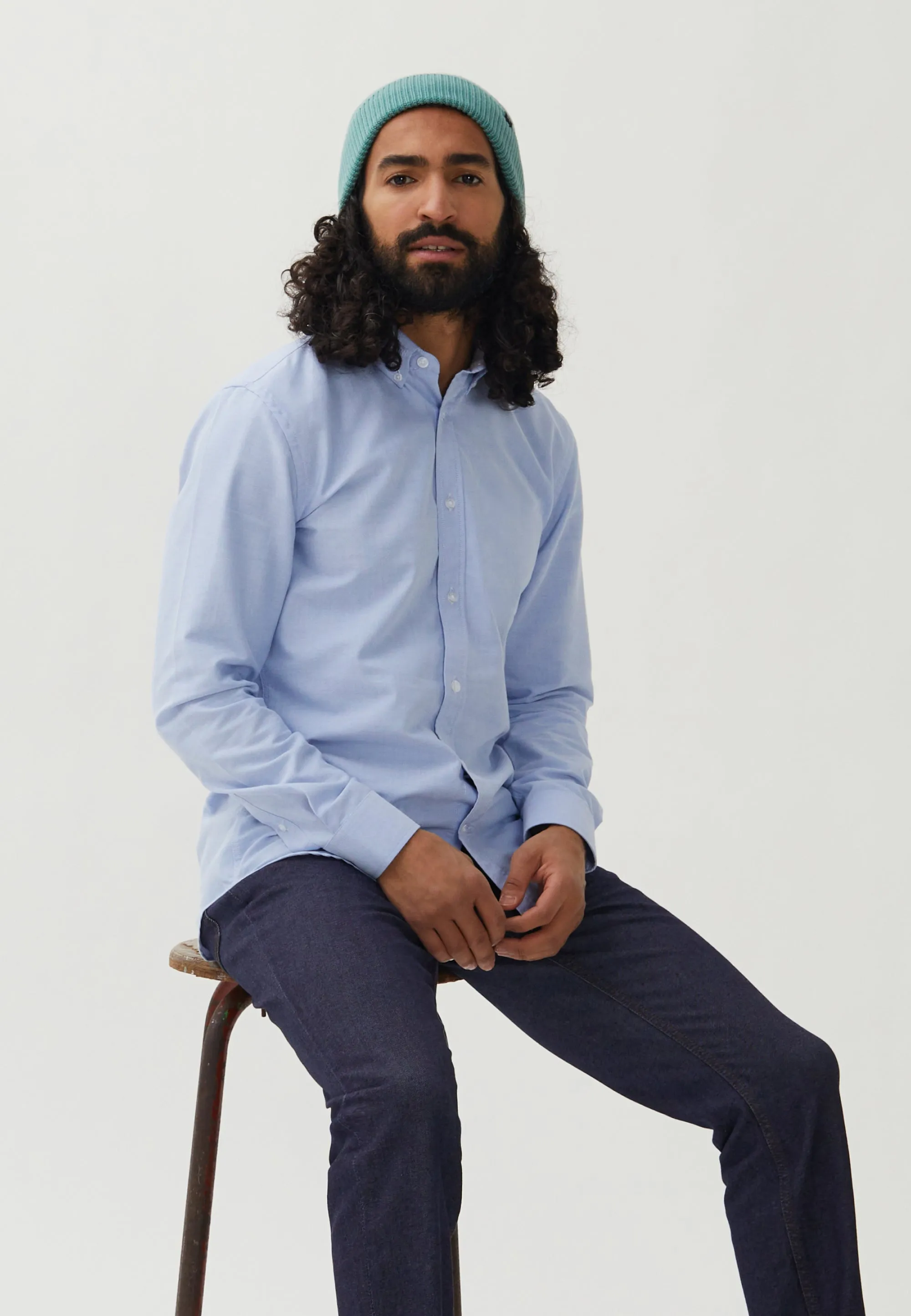 La chemise oxford - Bleu ciel
