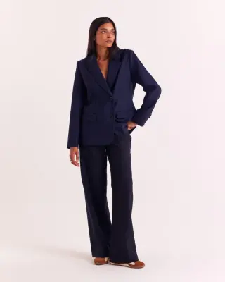 Veste Judith bleu encre — photo 5