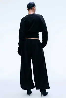 Pantalon ballon de costume - Noir — photo 3