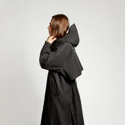 Trench imperméable unisexe noir – Fudoon — photo 2
