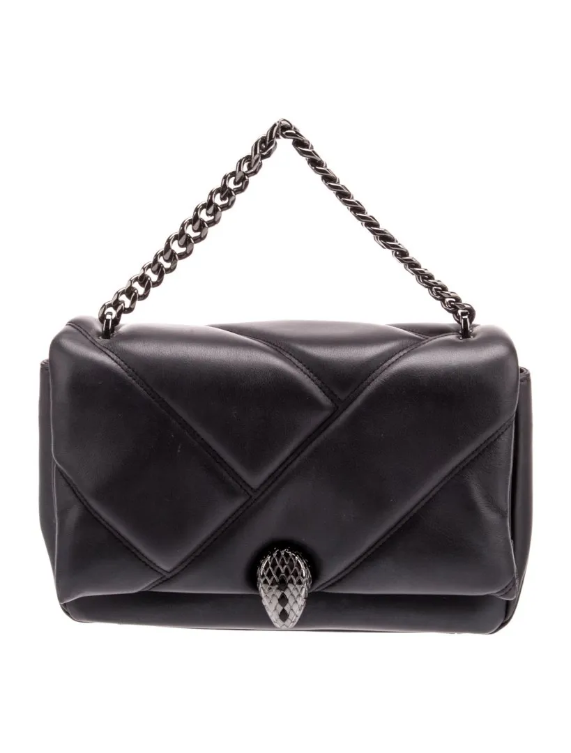 Maroquinerie sac serpenti cabochon mini noir