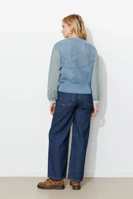 Pull à effet superposé Femme — photo 4