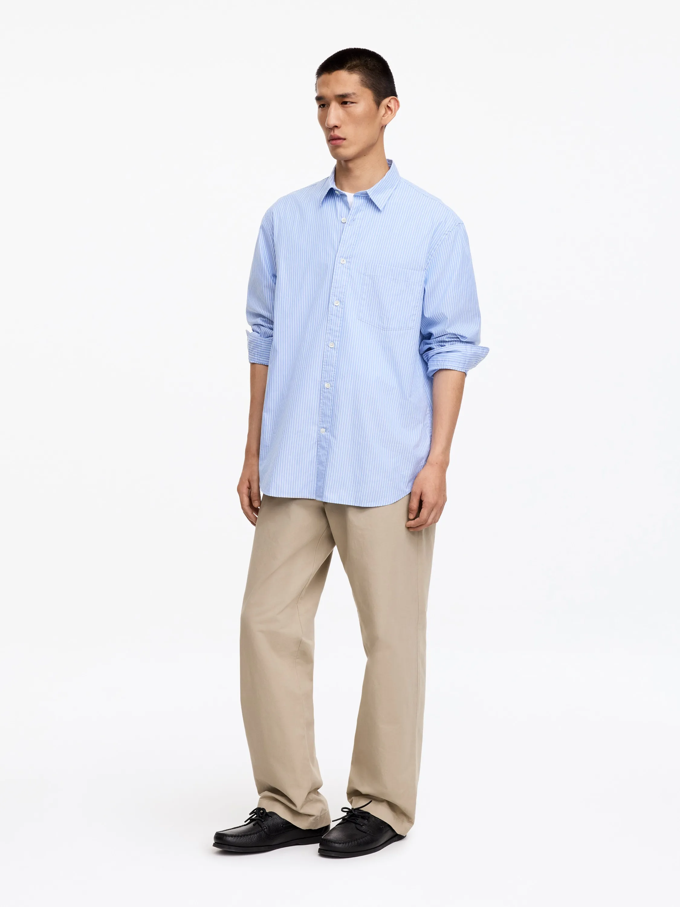 Pantalon chino large de style utilitaire - Taupe