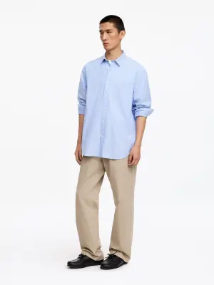 Pantalon chino large de style utilitaire - Taupe — photo 1