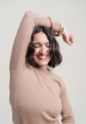 Le pull classique - Camel clair — photo 4