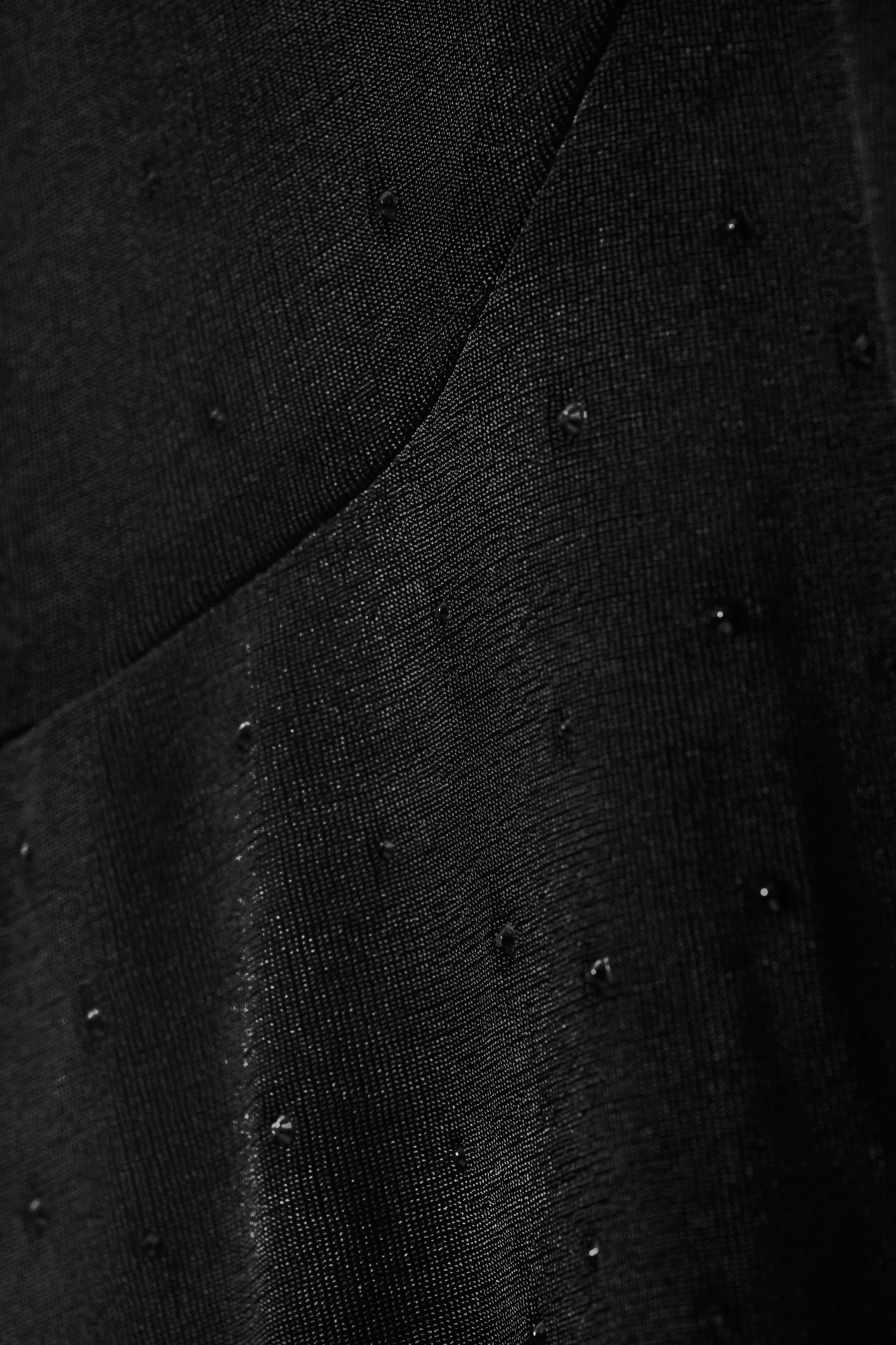 Pantalon évasé à strass - Noir - Strass