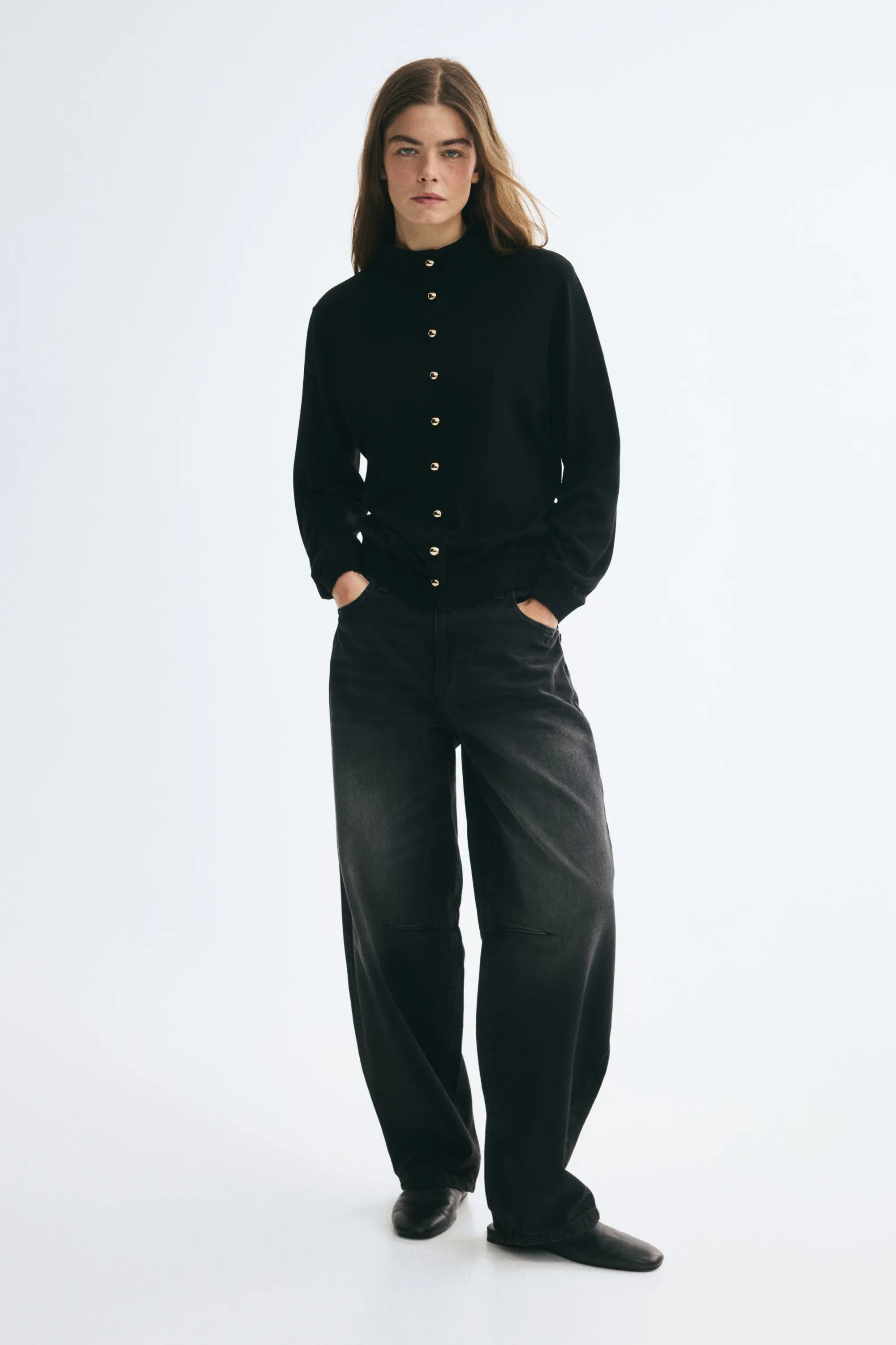 Gilet à col cheminée - Noir