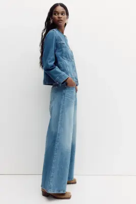 Wide Jeans - Bleu denim clair — photo 2
